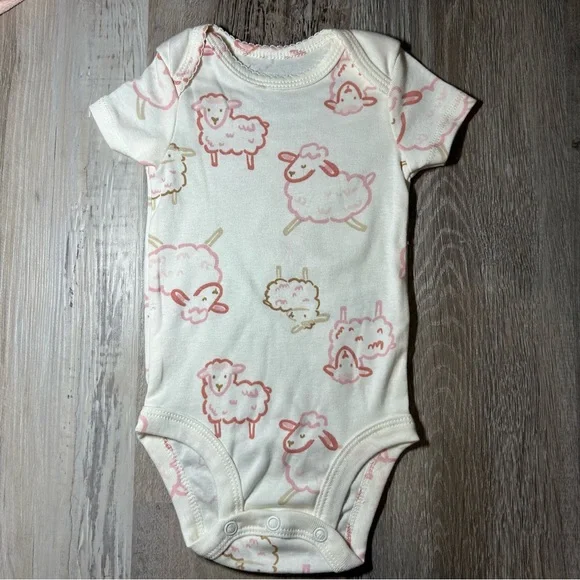 Carter's 3m Girls Peach Pink Bear Baby Matching 3-piece Set - Picture 6 of 10